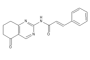 N-(5-keto-7,8-dihydro-6H-quinazolin-2-yl)-3-phenyl-acrylamide
