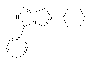 Image of 6-cyclohexyl-3-phenyl-[1,2,4]triazolo[3,4-b][1,3,4]thiadiazole