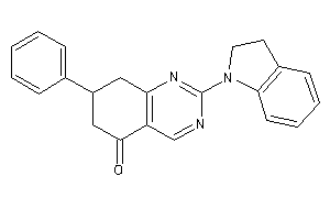 2-indolin-1-yl-7-phenyl-7,8-dihydro-6H-quinazolin-5-one