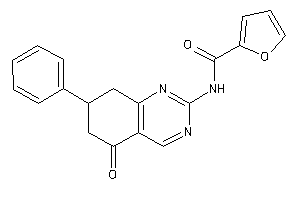 Image of N-(5-keto-7-phenyl-7,8-dihydro-6H-quinazolin-2-yl)-2-furamide