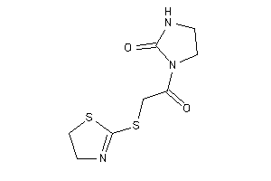1-[2-(2-thiazolin-2-ylthio)acetyl]-2-imidazolidinone