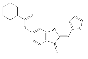 Image of Cyclohexanecarboxylic Acid [2-(2-furfurylidene)-3-keto-coumaran-6-yl] Ester
