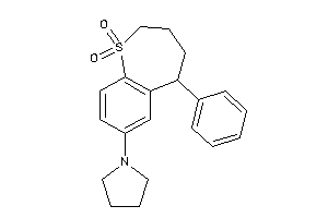 Image of 5-phenyl-7-pyrrolidino-2,3,4,5-tetrahydrobenzo[b]thiepine 1,1-dioxide