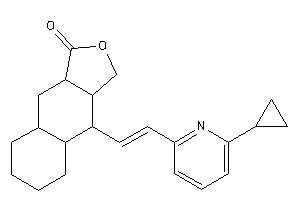 4-[2-(6-cyclopropyl-2-pyridyl)vinyl]-3a,4,4a,5,6,7,8,8a,9,9a-decahydro-3H-benzo[f]isobenzofuran-1-one