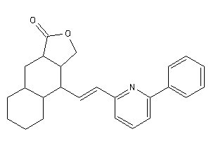 4-[2-(6-phenyl-2-pyridyl)vinyl]-3a,4,4a,5,6,7,8,8a,9,9a-decahydro-3H-benzo[f]isobenzofuran-1-one