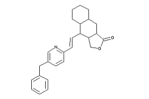 4-[2-(5-benzyl-2-pyridyl)vinyl]-3a,4,4a,5,6,7,8,8a,9,9a-decahydro-3H-benzo[f]isobenzofuran-1-one
