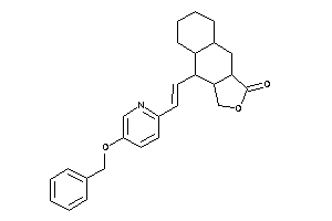 Image of 4-[2-(5-benzoxy-2-pyridyl)vinyl]-3a,4,4a,5,6,7,8,8a,9,9a-decahydro-3H-benzo[f]isobenzofuran-1-one