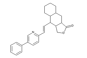 Image of 4-[2-(5-phenyl-2-pyridyl)vinyl]-3a,4,4a,5,6,7,8,8a,9,9a-decahydro-3H-benzo[f]isobenzofuran-1-one