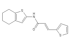 N-(4,5,6,7-tetrahydrobenzothiophen-2-yl)-3-(2-thienyl)acrylamide