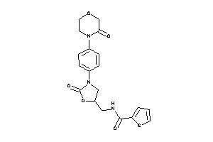 N-[[2-keto-3-[4-(3-ketomorpholino)phenyl]oxazolidin-5-yl]methyl]thiophene-2-carboxamide
