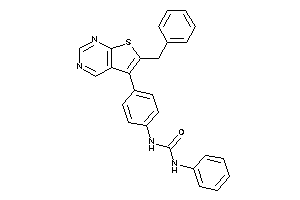 1-[4-(6-benzylthieno[2,3-d]pyrimidin-5-yl)phenyl]-3-phenyl-urea