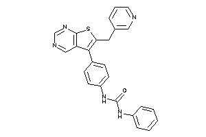 1-phenyl-3-[4-[6-(3-pyridylmethyl)thieno[2,3-d]pyrimidin-5-yl]phenyl]urea