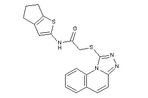 Image of N-(5,6-dihydro-4H-cyclopenta[b]thiophen-2-yl)-2-([1,2,4]triazolo[4,3-a]quinolin-1-ylthio)acetamide