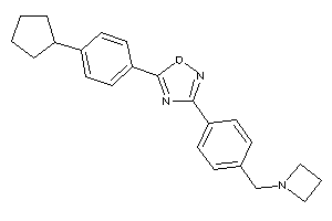 3-[4-(azetidin-1-ylmethyl)phenyl]-5-(4-cyclopentylphenyl)-1,2,4-oxadiazole