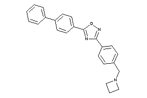 3-[4-(azetidin-1-ylmethyl)phenyl]-5-(4-phenylphenyl)-1,2,4-oxadiazole