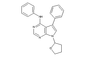 Phenyl-[5-phenyl-7-(tetrahydrofuryl)pyrrolo[2,3-d]pyrimidin-4-yl]amine