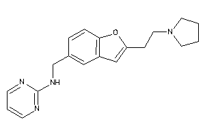 2-pyrimidyl-[[2-(2-pyrrolidinoethyl)benzofuran-5-yl]methyl]amine