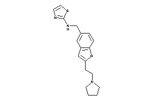 [2-(2-pyrrolidinoethyl)benzofuran-5-yl]methyl-thiazol-2-yl-amine
