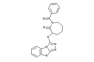 Image of 1-benzoyl-3-([1,2,4]triazolo[3,4-b][1,3]benzothiazol-1-ylthio)azepan-2-one