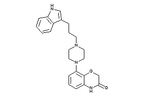 8-[4-[3-(1H-indol-3-yl)propyl]piperazino]-4H-1,4-benzoxazin-3-one