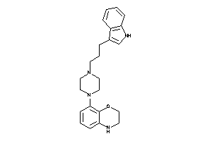Image of 8-[4-[3-(1H-indol-3-yl)propyl]piperazino]-3,4-dihydro-2H-1,4-benzoxazine