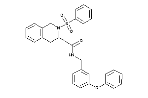 2-besyl-N-(3-phenoxybenzyl)-3,4-dihydro-1H-isoquinoline-3-carboxamide