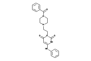 Image of 6-anilino-3-[2-(4-benzoylpiperazino)ethyl]uracil