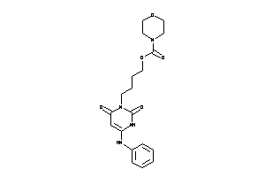 Image of Morpholine-4-carboxylic Acid 4-(6-anilino-2,4-diketo-1H-pyrimidin-3-yl)butyl Ester