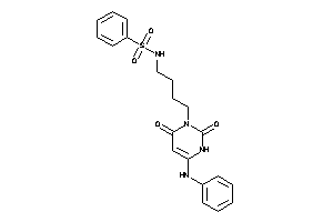 N-[4-(6-anilino-2,4-diketo-1H-pyrimidin-3-yl)butyl]benzenesulfonamide