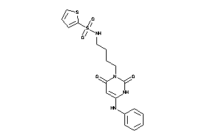 Image of N-[4-(6-anilino-2,4-diketo-1H-pyrimidin-3-yl)butyl]thiophene-2-sulfonamide