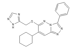 7-cyclohexyl-3-phenyl-6-(1H-1,2,4-triazol-5-ylmethoxy)-[1,2,4]triazolo[3,4-f]pyridazine