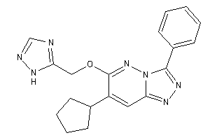 7-cyclopentyl-3-phenyl-6-(1H-1,2,4-triazol-5-ylmethoxy)-[1,2,4]triazolo[3,4-f]pyridazine