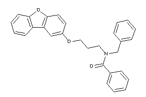 N-benzyl-N-(3-dibenzofuran-2-yloxypropyl)benzamide