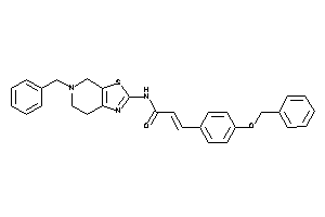 Image of 3-(4-benzoxyphenyl)-N-(5-benzyl-6,7-dihydro-4H-thiazolo[5,4-c]pyridin-2-yl)acrylamide