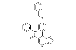 7-(4-benzoxyphenyl)-N-(3-pyridyl)-4,7-dihydro-[1,2,4]triazolo[1,5-a]pyrimidine-6-carboxamide