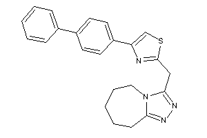 4-(4-phenylphenyl)-2-(6,7,8,9-tetrahydro-5H-[1,2,4]triazolo[4,3-a]azepin-3-ylmethyl)thiazole