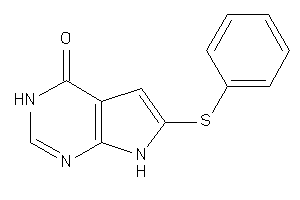 Image of 6-(phenylthio)-3,7-dihydropyrrolo[2,3-d]pyrimidin-4-one