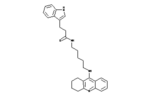3-(1H-indol-3-yl)-N-[5-(1,2,3,4-tetrahydroacridin-9-ylamino)pentyl]propionamide