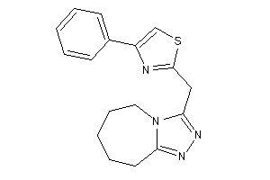 Image of 4-phenyl-2-(6,7,8,9-tetrahydro-5H-[1,2,4]triazolo[4,3-a]azepin-3-ylmethyl)thiazole