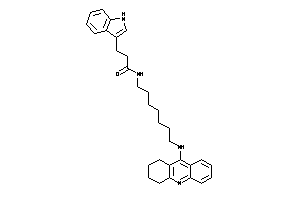3-(1H-indol-3-yl)-N-[7-(1,2,3,4-tetrahydroacridin-9-ylamino)heptyl]propionamide