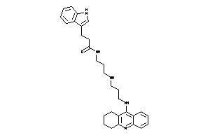 3-(1H-indol-3-yl)-N-[3-[3-(1,2,3,4-tetrahydroacridin-9-ylamino)propylamino]propyl]propionamide