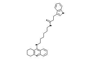 3-(1H-indol-3-yl)-N-[6-(1,2,3,4-tetrahydroacridin-9-ylamino)hexyl]propionamide