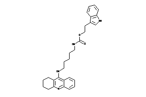 Image of N-[5-(1,2,3,4-tetrahydroacridin-9-ylamino)pentyl]carbamic Acid 2-(1H-indol-3-yl)ethyl Ester