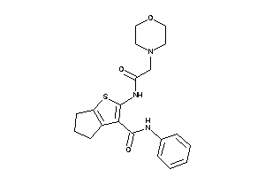 2-[(2-morpholinoacetyl)amino]-N-phenyl-5,6-dihydro-4H-cyclopenta[b]thiophene-3-carboxamide