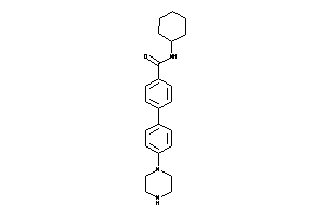 Image of N-cyclohexyl-4-(4-piperazinophenyl)benzamide