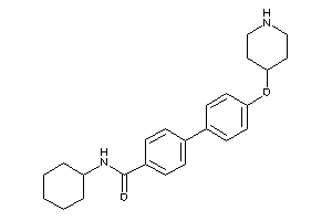 Image of N-cyclohexyl-4-[4-(4-piperidyloxy)phenyl]benzamide