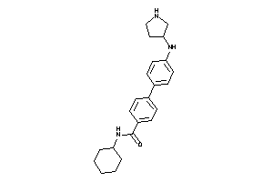 N-cyclohexyl-4-[4-(pyrrolidin-3-ylamino)phenyl]benzamide