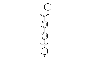 N-cyclohexyl-4-(4-piperazinosulfonylphenyl)benzamide