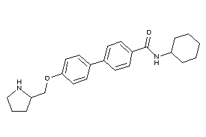N-cyclohexyl-4-[4-(pyrrolidin-2-ylmethoxy)phenyl]benzamide