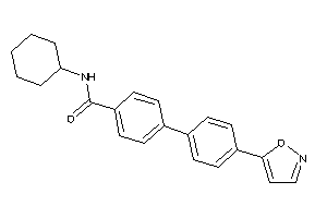 Image of N-cyclohexyl-4-(4-isoxazol-5-ylphenyl)benzamide